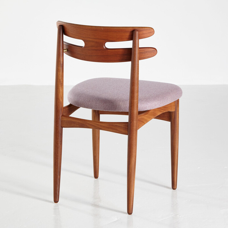 Set of 3 vintage model 178 teak dining chairs by Johannes Andersen for Bramin