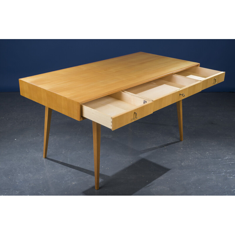 Mid-century cherry wood desk by WK Möbel, 1960s