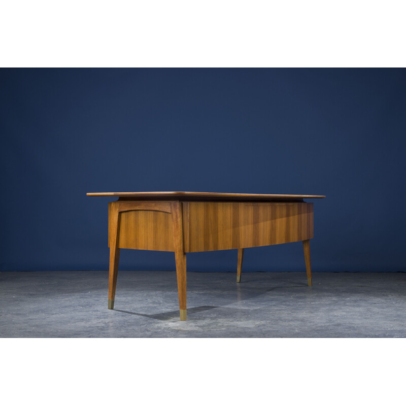 Vintage walnut desk, 1960s