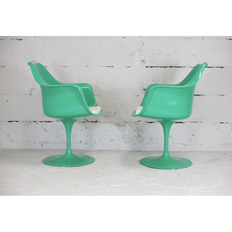 Coppia di sedie girevoli Tulip vintage per Knoll International, USA 1960