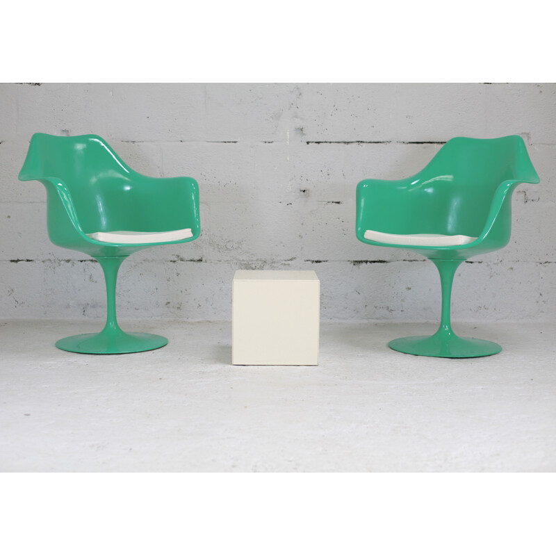 Coppia di sedie girevoli Tulip vintage per Knoll International, USA 1960