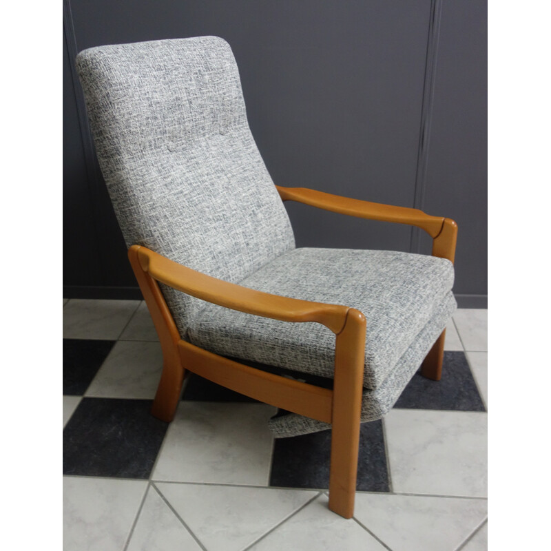 Vintage grey easy chair, 1960s