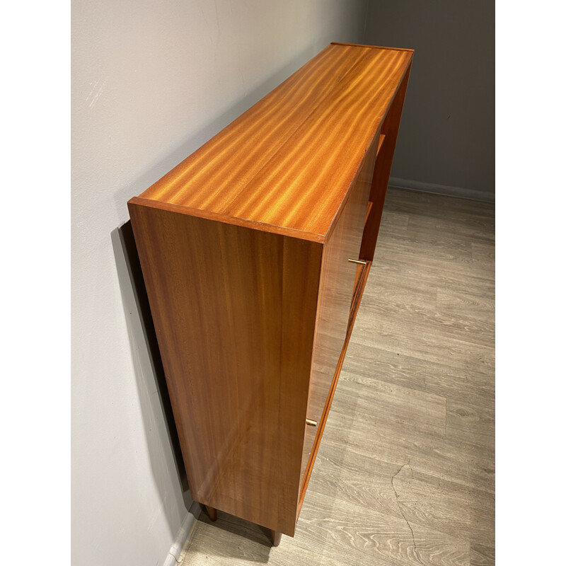 Vintage bookcase with sliding doors