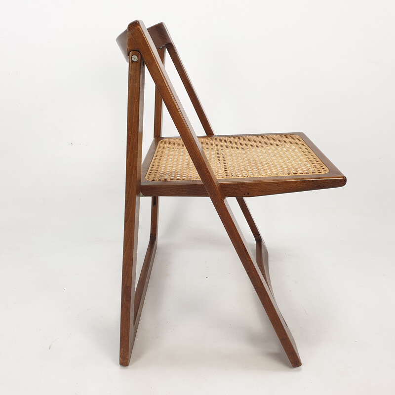 Ensemble de 4 chaises pliantes vintage par Jacober & d'Aniello pour Bazzani, 1966