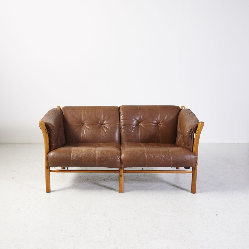 Mid century two-seater Ilona sofa by Arne Norell for Norell