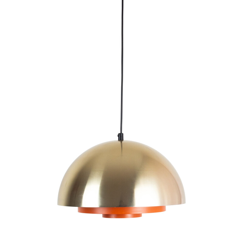 Danish vintage pendant lamp Milieu by Jo Hammerborg for Fog & Mørup, 1970s