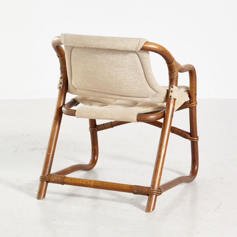 Bamboo vintage armchair