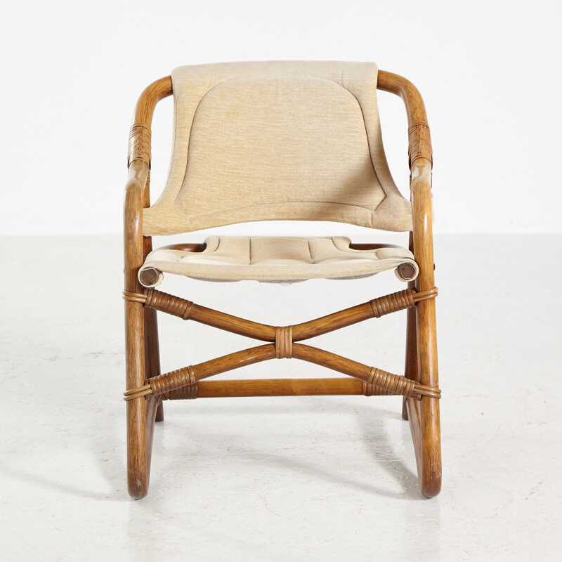 Bamboo vintage armchair