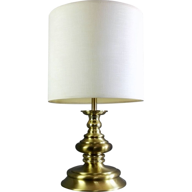 Vintage solid brass table lamp, Italy 1960s