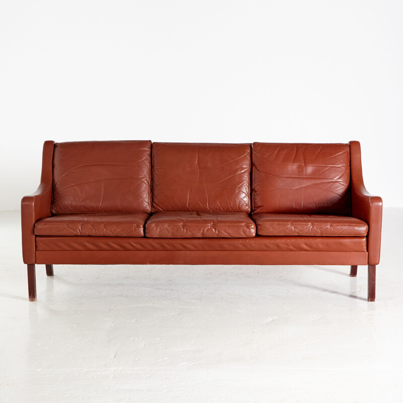 Danish leather vintage living room set