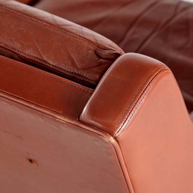 Danish leather vintage living room set