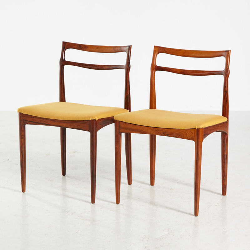 Silla vintage de palisandro de Johannes Andersen para Christian Linneberg Møbelkfabrik, 1960