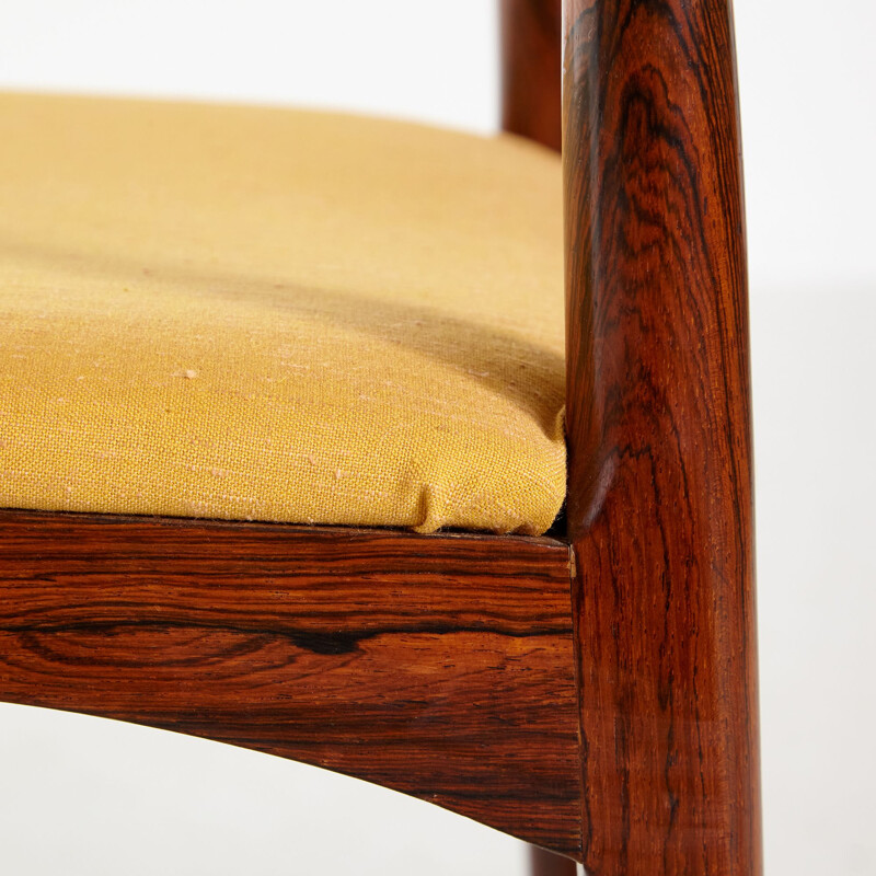 Rosewood vintage dining chair by Johannes Andersen for Christian Linneberg Møbelkfabrik, 1960s