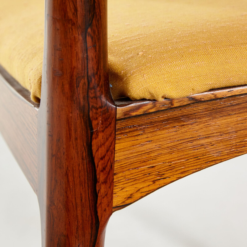 Rosewood vintage dining chair by Johannes Andersen for Christian Linneberg Møbelkfabrik, 1960s