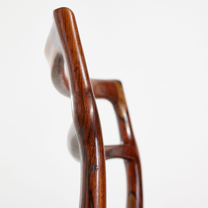 Rosewood vintage dining chair by Johannes Andersen for Christian Linneberg Møbelkfabrik, 1960s