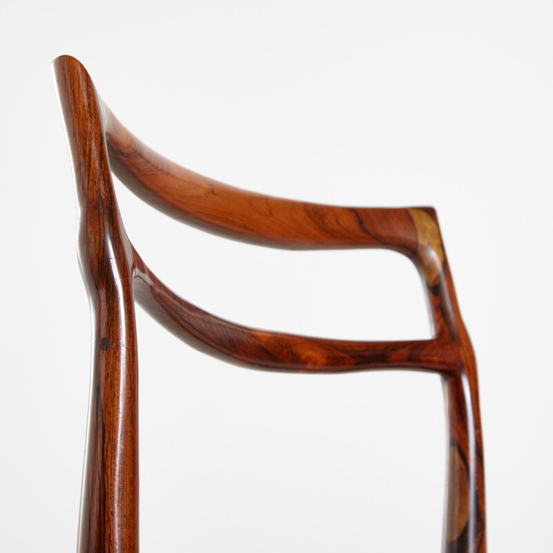 Rosewood vintage dining chair by Johannes Andersen for Christian Linneberg Møbelkfabrik, 1960s