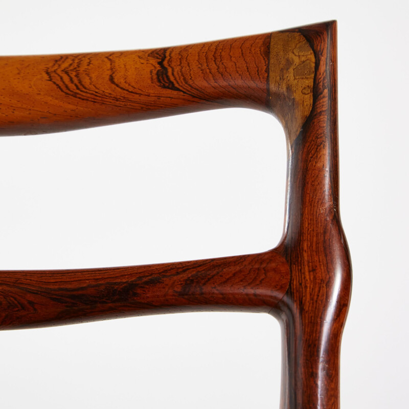 Rosewood vintage dining chair by Johannes Andersen for Christian Linneberg Møbelkfabrik, 1960s