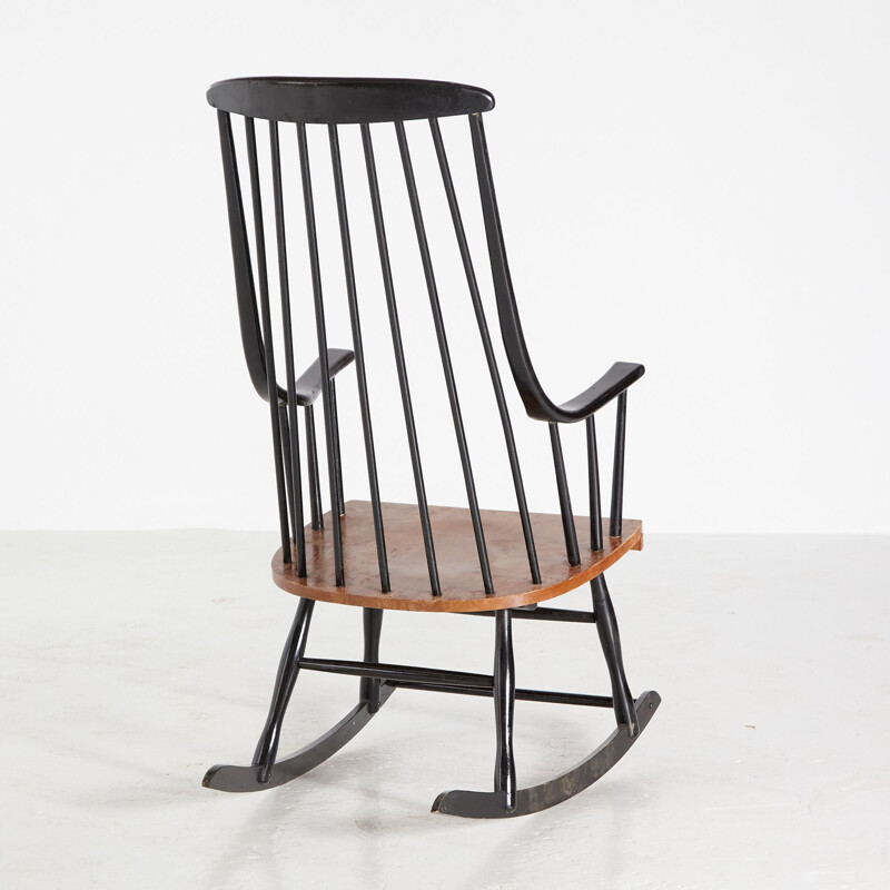 Vintage Grandessa rocking chair by Lena Larsson, 1960s