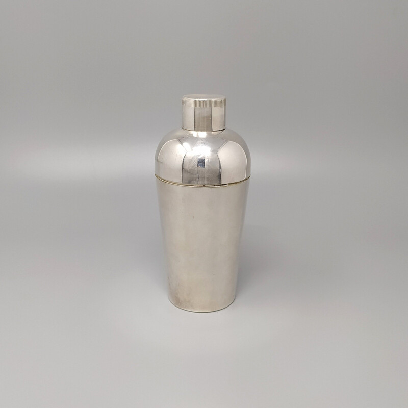 Vintage cocktail shaker in alpacca, Italy 1950s