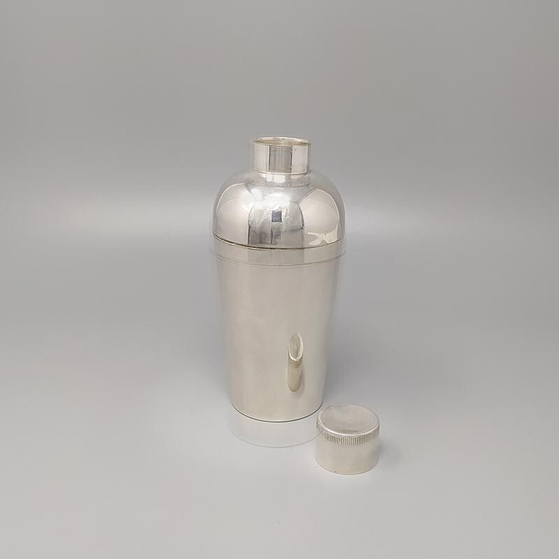 Vintage cocktail shaker in alpacca, Italy 1950s