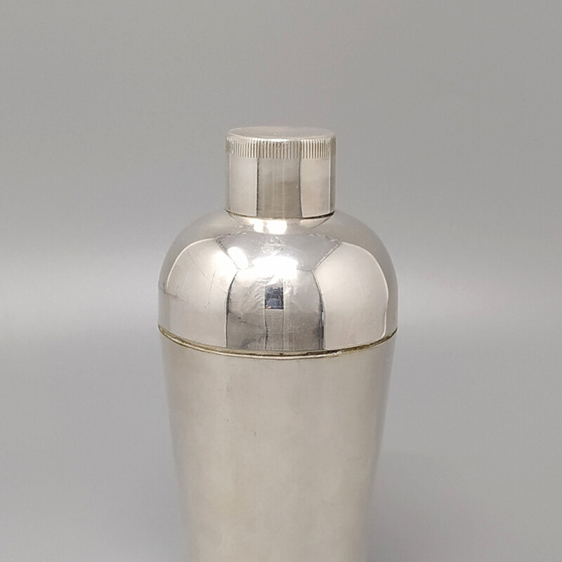 Vintage cocktail shaker in alpacca, Italy 1950s