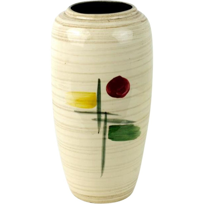 Vintage vase with abstract pattern