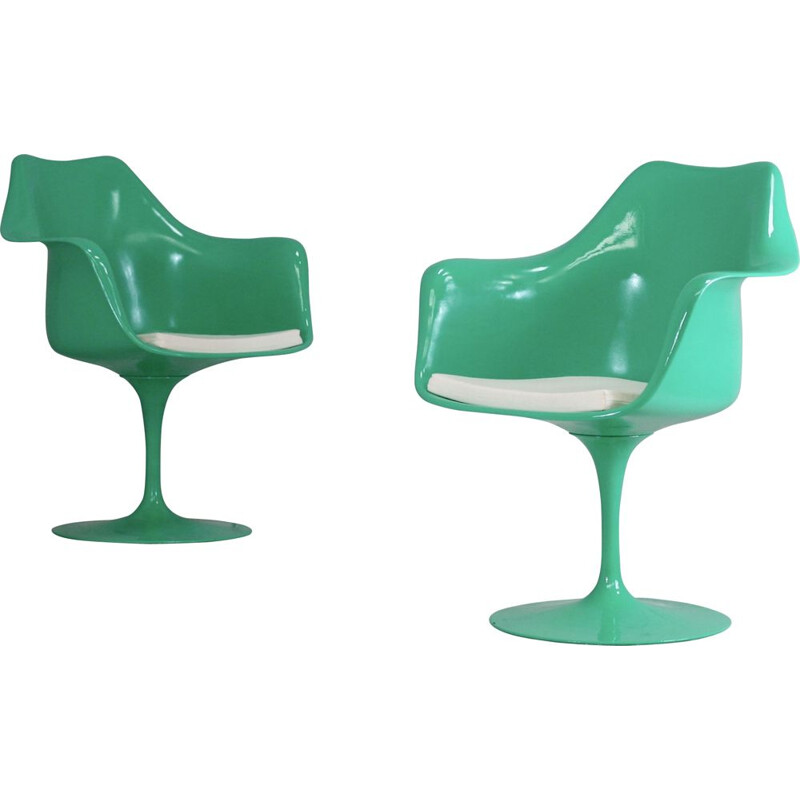 Pair of vintage Tulip swivel chairs for Knoll International, USA 1960s