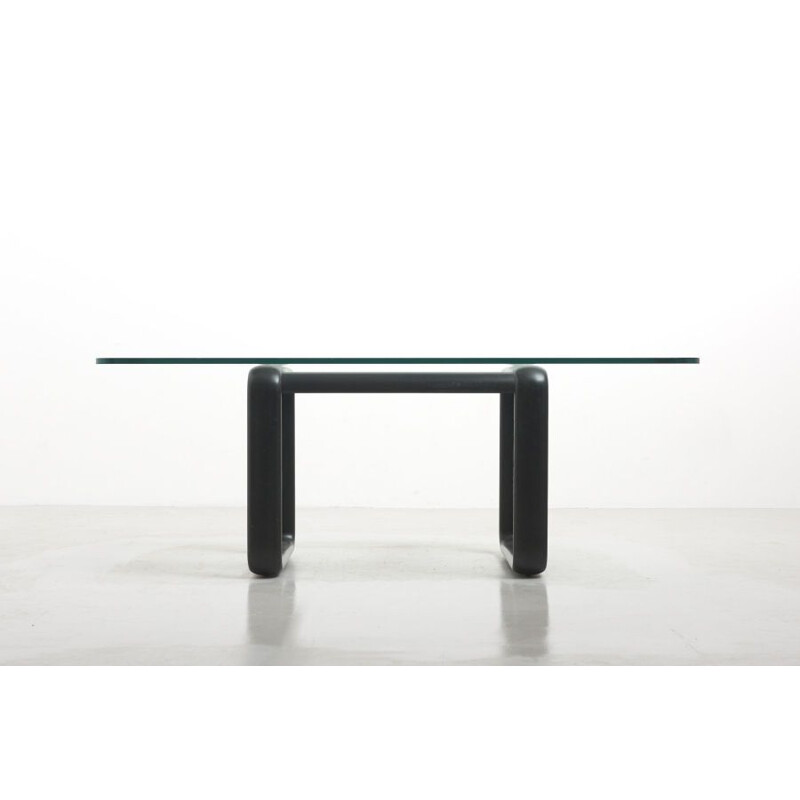 Mesa de cristal vintage de Burkhard Vogtherr para Rosenthal Studio-line, Alemania 1970