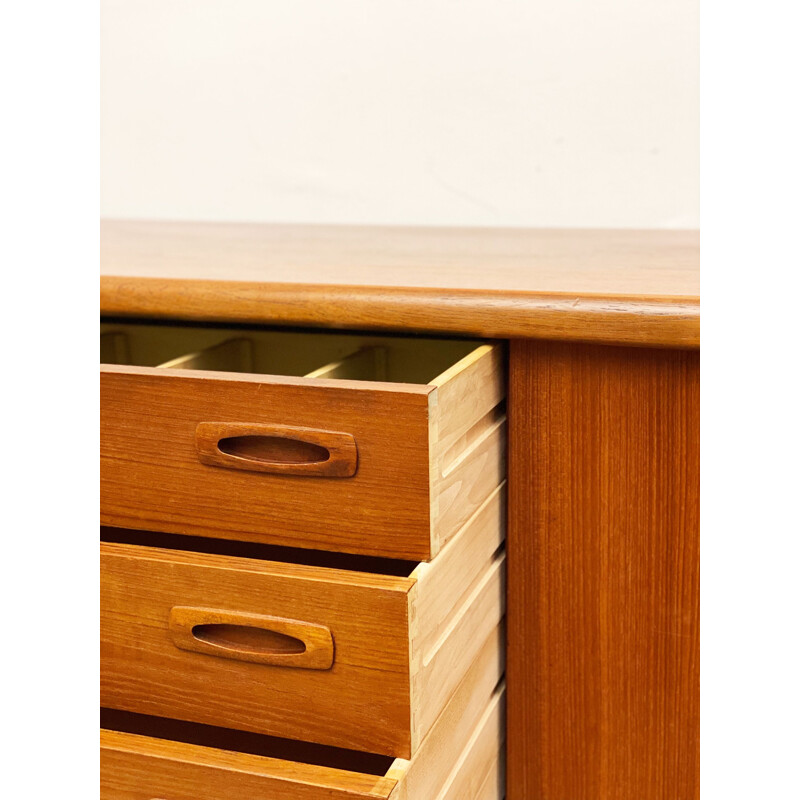 Mid century teak sideboard by H.P. Hansen, Denmark 1950s