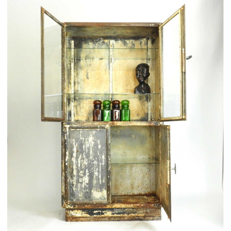 Vintage apothecary display case