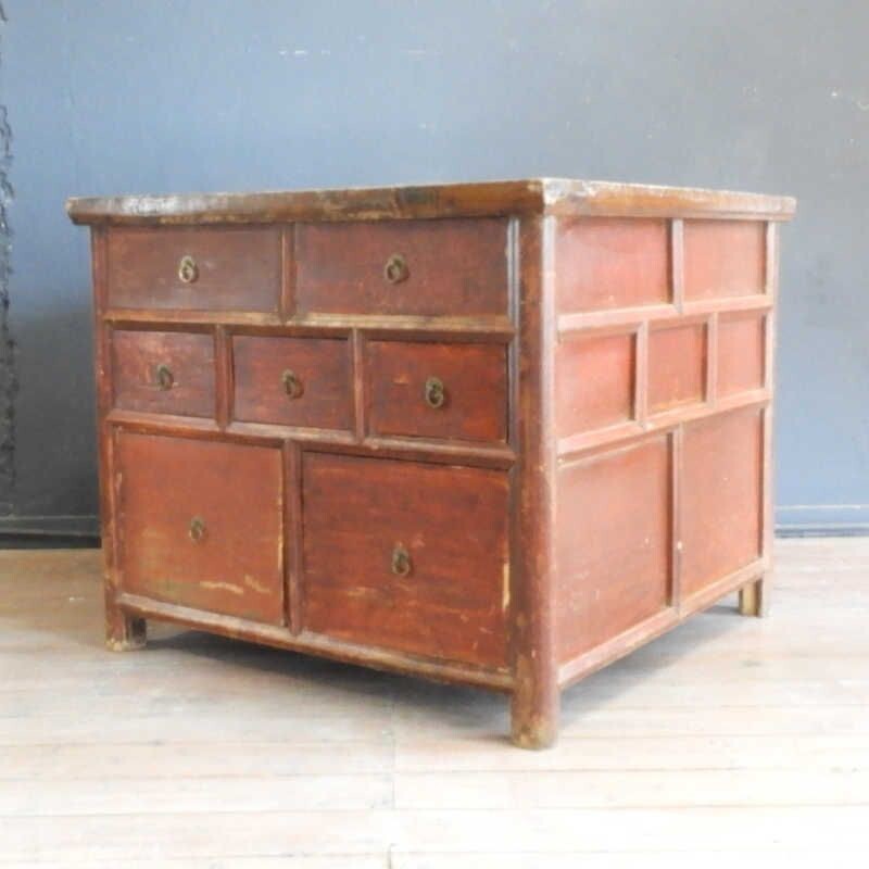 Vintage chest of drawers with drawers on two sides