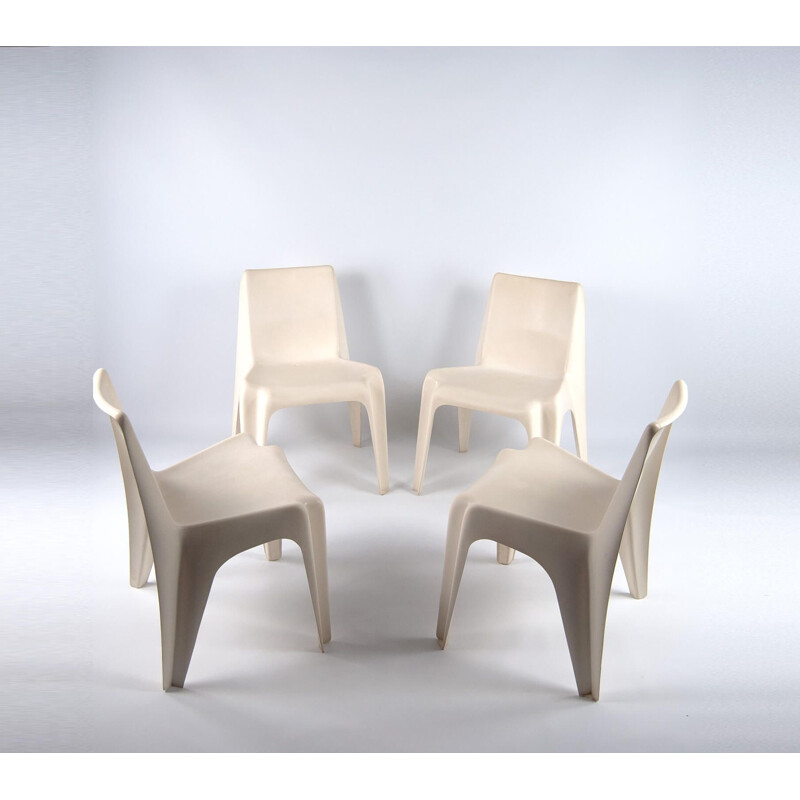 Set of 4 vintage BA 1171 chairs by Helmut Bätzner for Bofinger, 1960s