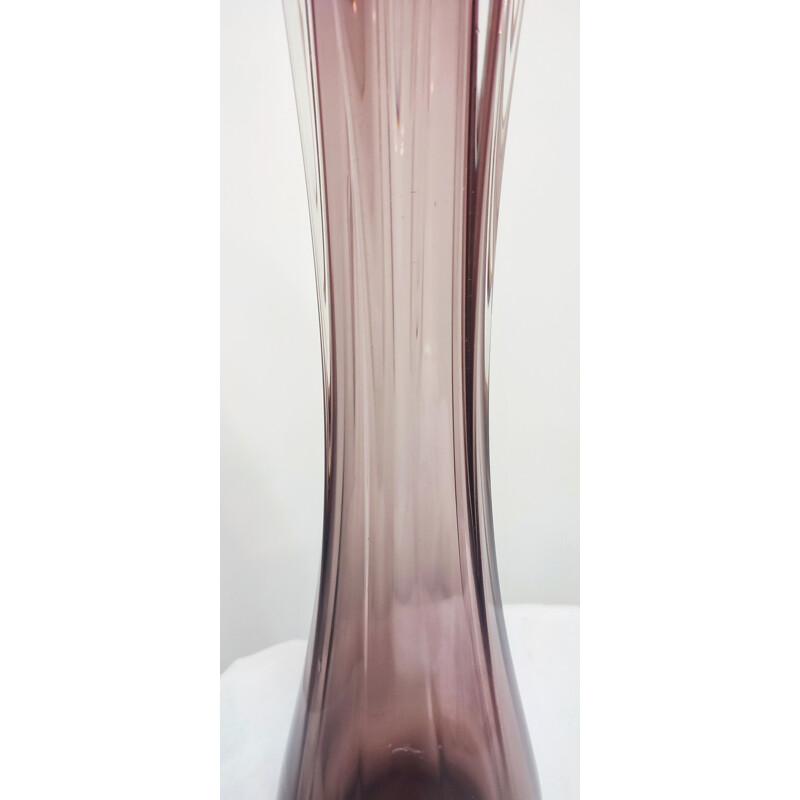 Mid century Murano glass vase, Italy 1980s