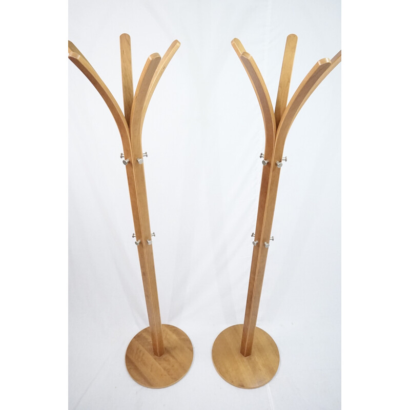 Pair of mid-century model 15 coat racks by Aksel Kjersgaard for Aksel Kjersgaard Odder