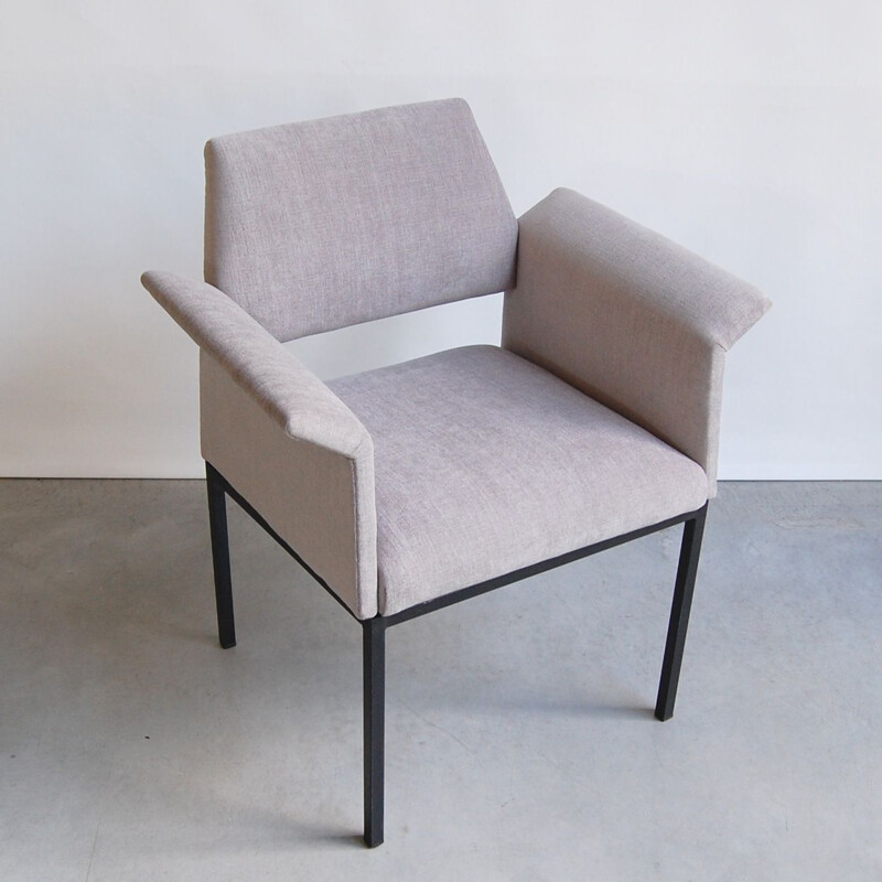 Vintage modernist bridge armchair by Jean Domps for Trefac, 1958