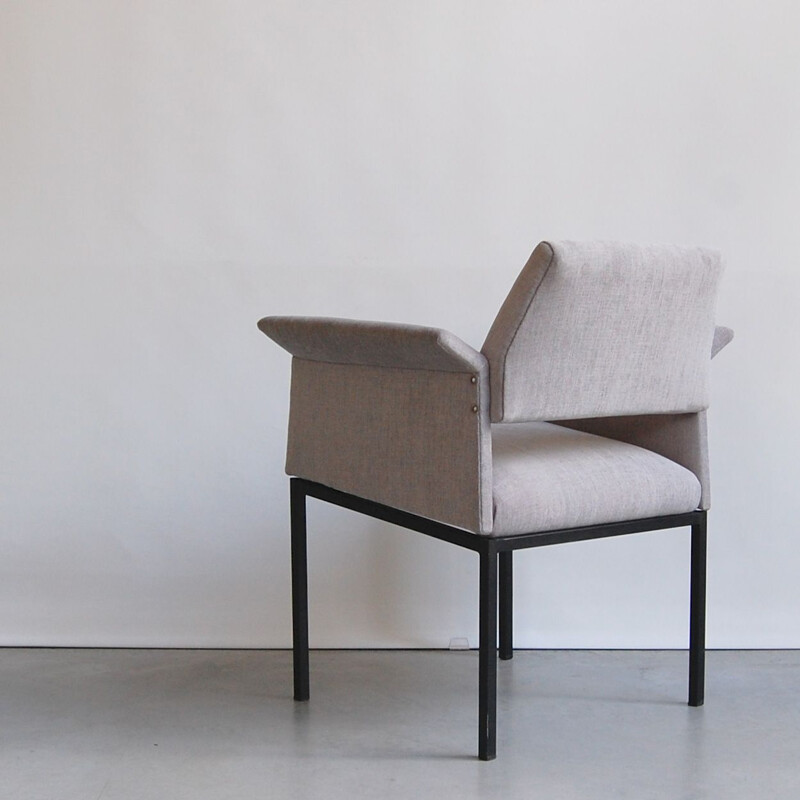 Vintage modernist bridge armchair by Jean Domps for Trefac, 1958