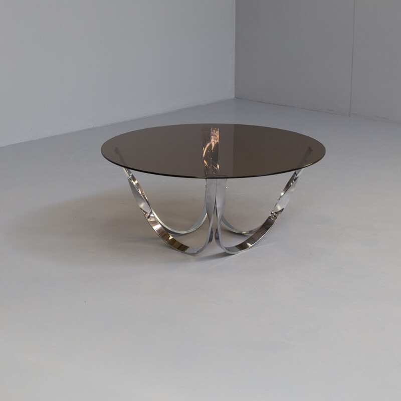 Vintage brass and glass coffee table by Roger Sprunger for Dunbar Furniture, 1970