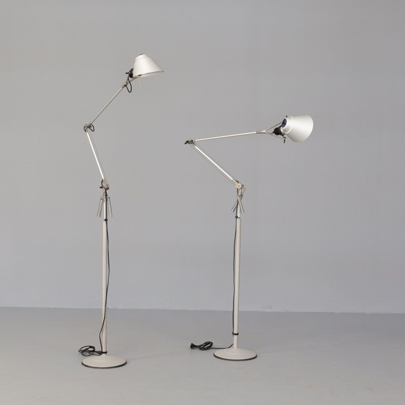 Pair of vintage Tangram floor lamps by Walter Monici for Lumina, 1990s