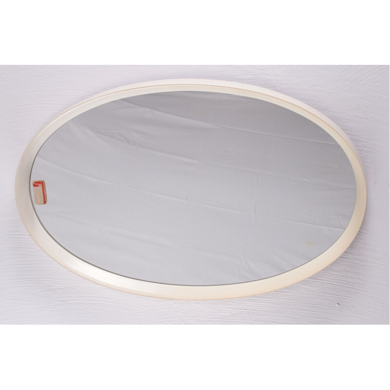 Vintage oval mirror, 1960s