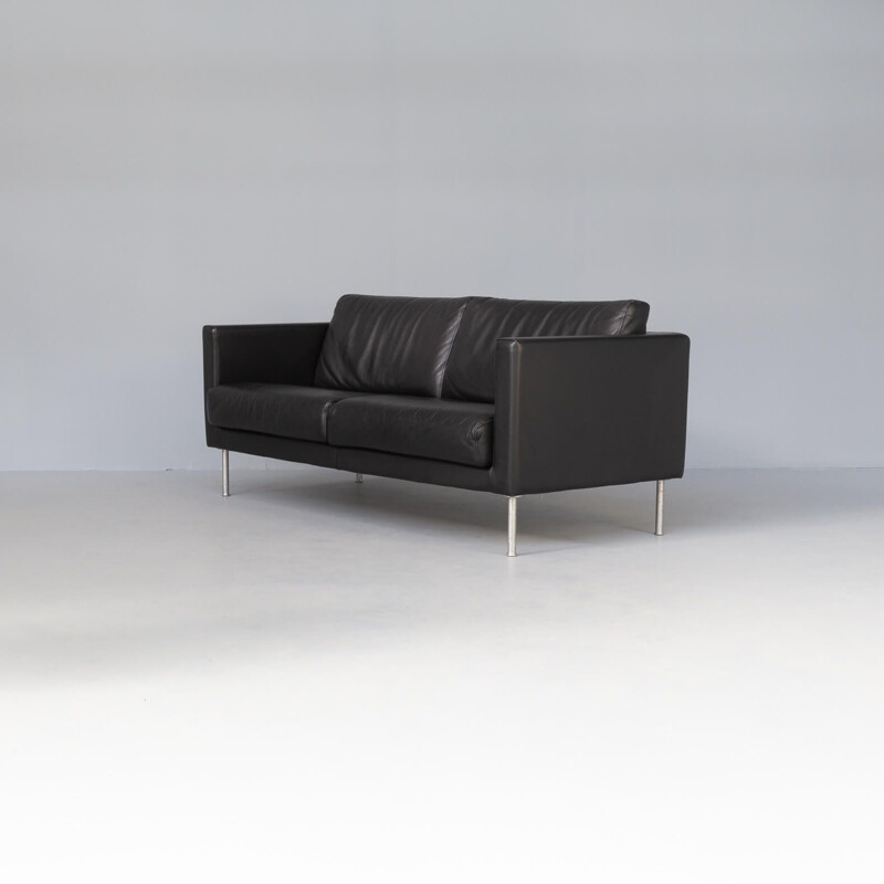Two seat leather vintage sofa for Giuio Marelli Italia S.p.A.