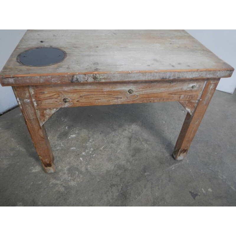 Larch wood vintage table