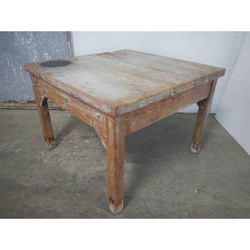 Larch wood vintage table