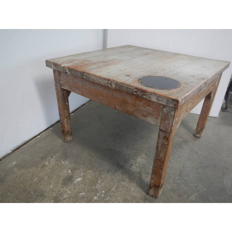 Larch wood vintage table