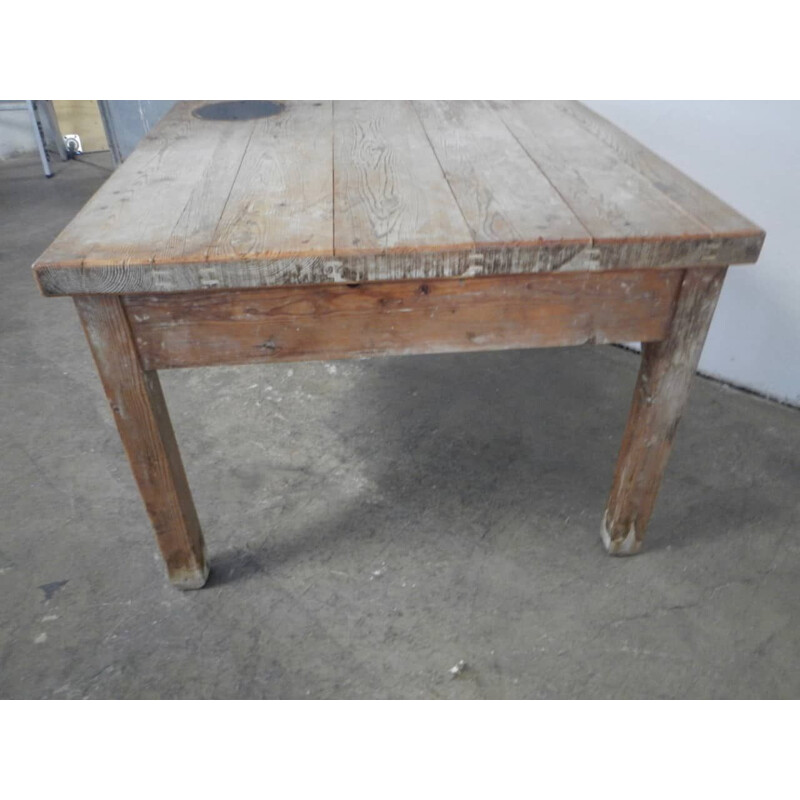 Larch wood vintage table