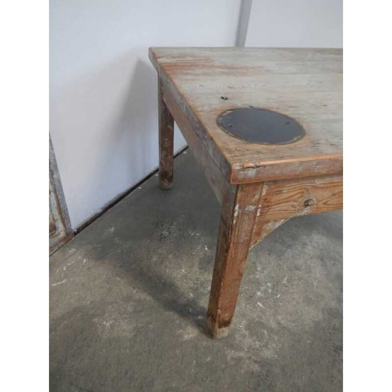 Larch wood vintage table