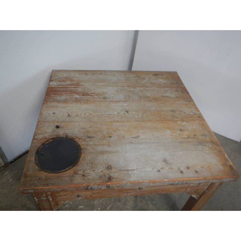 Larch wood vintage table