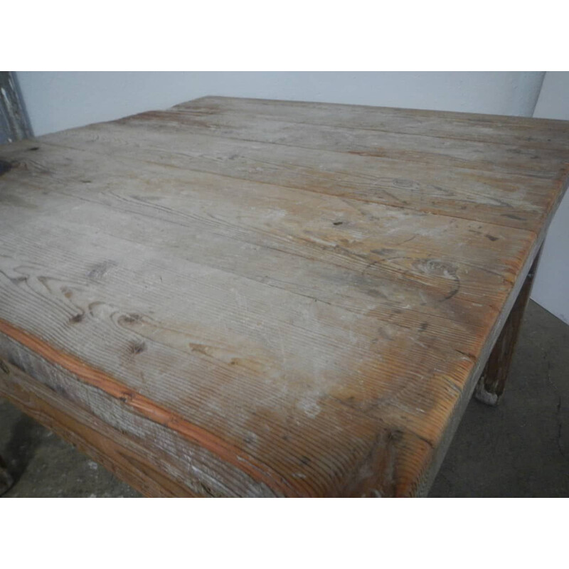 Larch wood vintage table