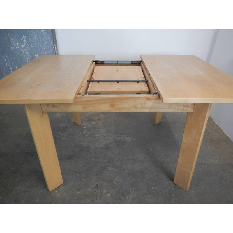 Mesa extensible de madera de fresno vintage