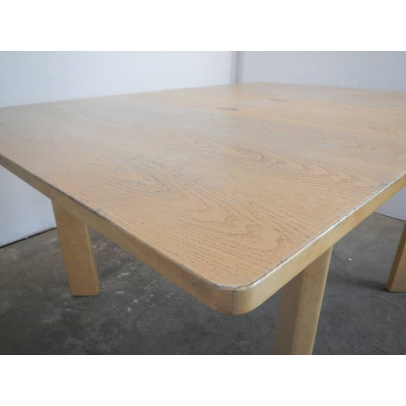 Table à rallonges vintage en bois de frêne