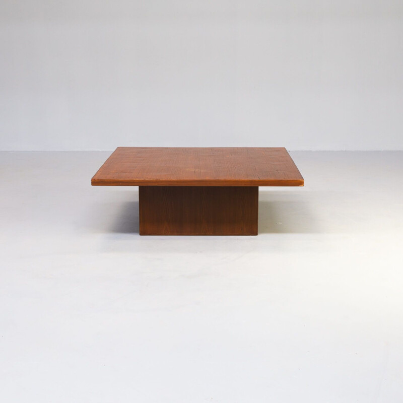 Bamboo vintage coffee table by Axel Vervoordt, Belgium 1980s